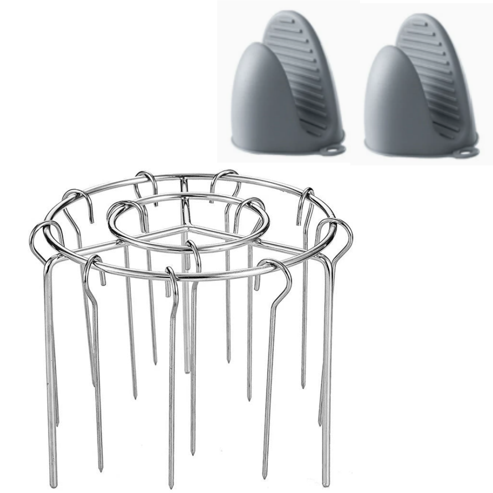 Ensemble de grilles de cuisson multifonction en acier inoxydable 316 pour friteuse à air chaud