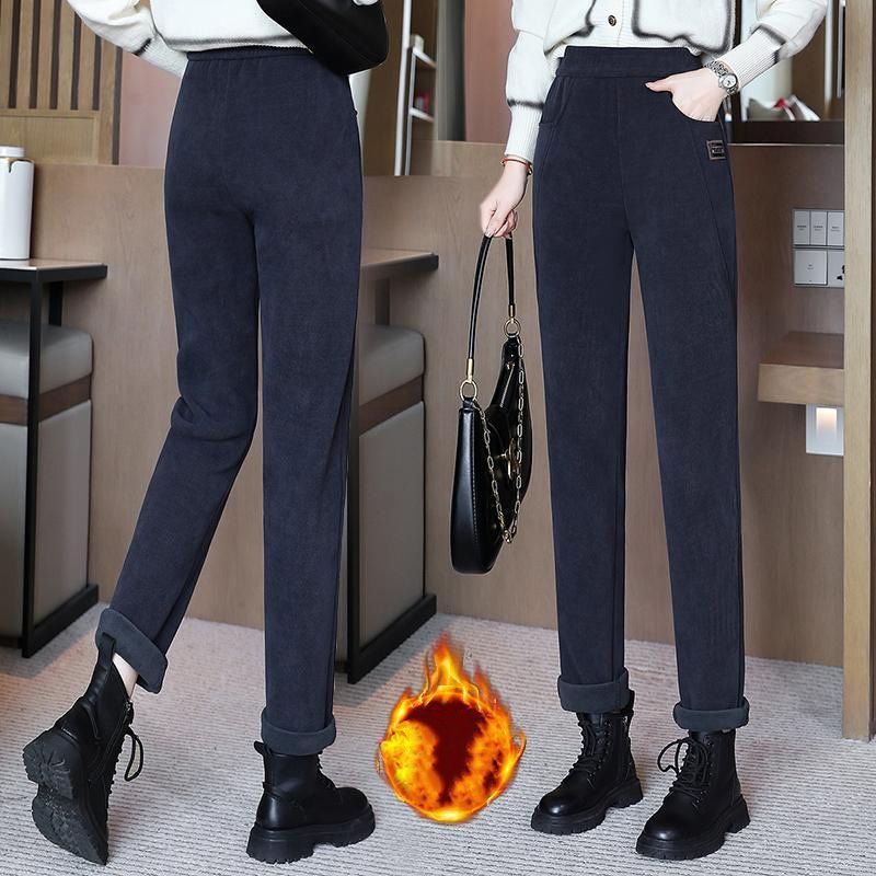 💃Pantalon chaud à taille haute pour femmes, doublé de polaire✨