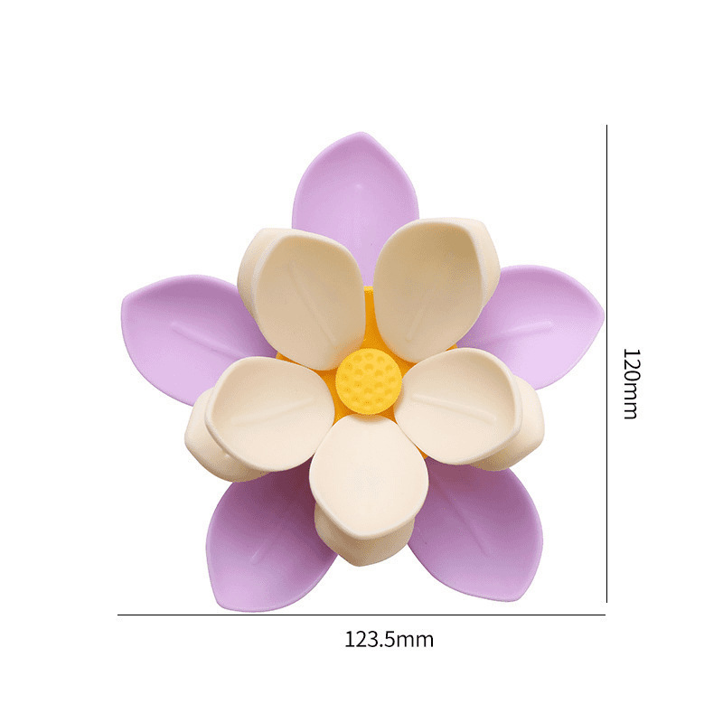 Pince magnétique pour aliments en forme de lotus et aimant pour réfrigérateur