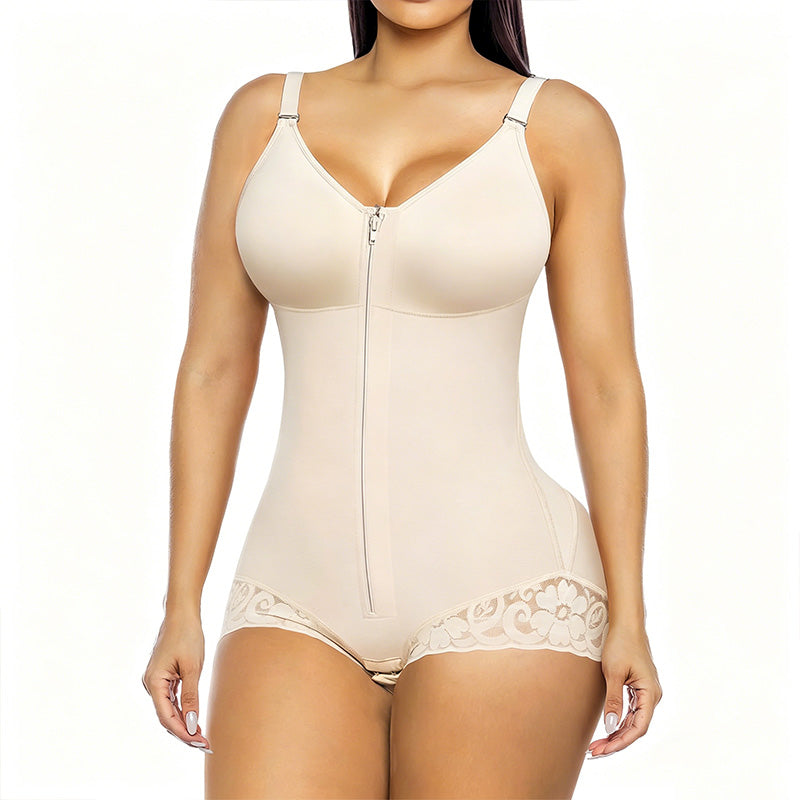 ✨ PROMO LIMITÉE -50% ! 💪 Body Gainant Zippé pour Femme – Contrôle Ventre & Soutien 360° 🩱