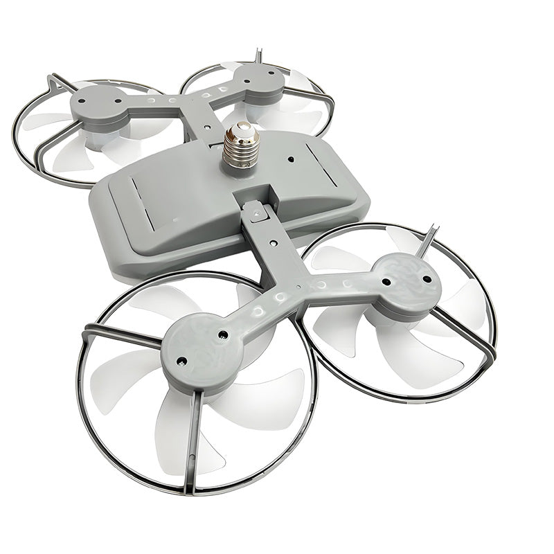 Ventilateur lumineux modèle drone E27 à 3 vitesses avec télécommande