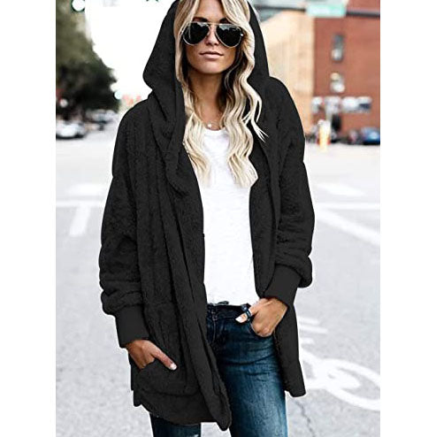 Allegra K Gilet Polaire Pour Femme En Peluche Douce Avec Poches Et Boutons Manteaux Sans Manches D'Hiver Bleu Foncé S