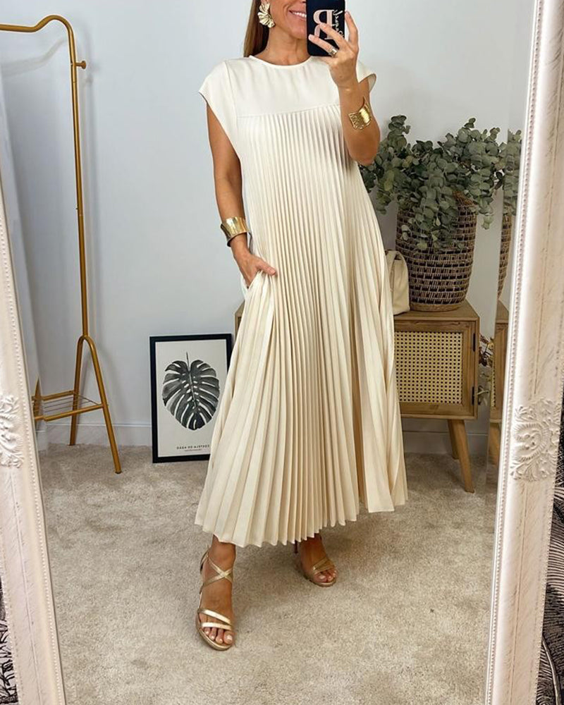 💝 Robe sans manches élégante et unie ✨