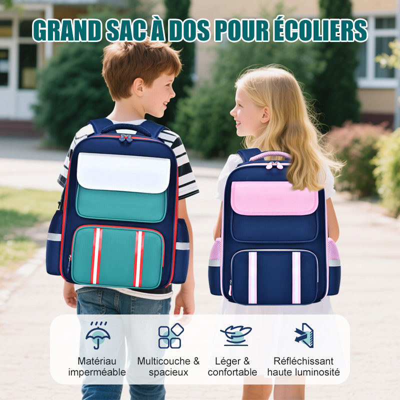 ⏳Spécial à durée limitée⏰Sac à dos scolaire grande capacité pour élève🎒
