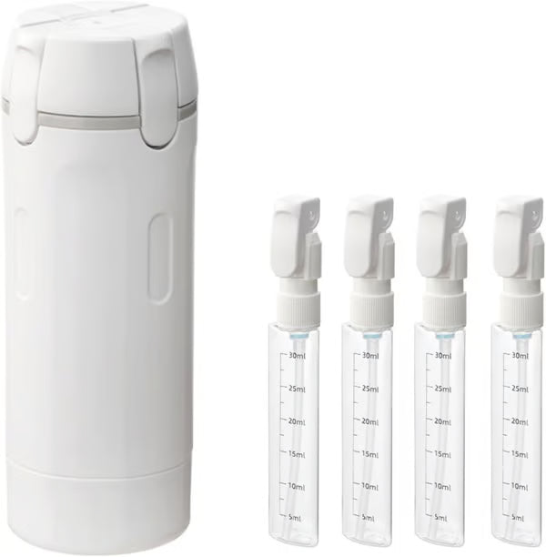 ✨50 % DE RÉDUCTION !!🧴Flacons distributeurs rechargeables 4 en 1 pour le voyage – Compact, étanche & ultra-pratique