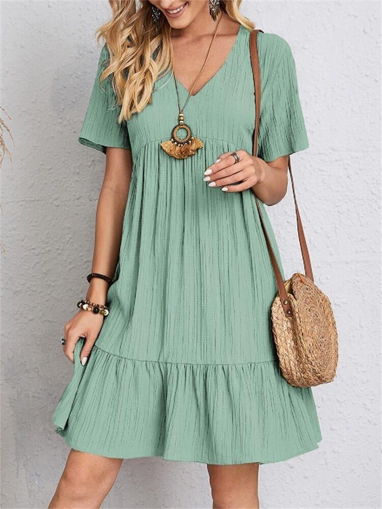 👚💃Tie Waist Dress Casual Style - ✨Buy 2, Get Free !