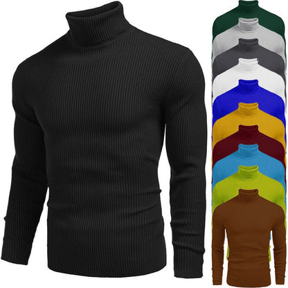 🧶 L'ÉLÉGANCE INTEMPORELLE | Pull Homme Slim à Col Roulé -50 %