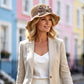 👒✨50 % de réduction🔥Chapeau de soleil élégant en paille tressée avec un nœud