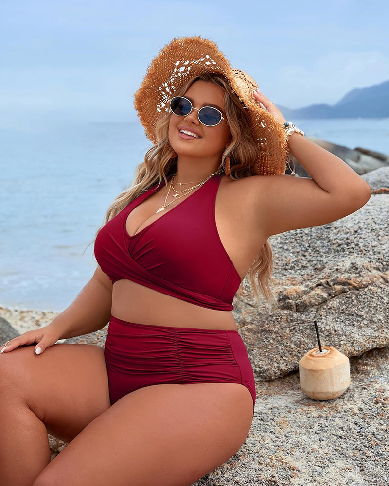 🩱Soldes d'été 49% DE RÉDUCTION👙 Maillots de bain avec contrôle du ventre Maillots de bain taille haute modestes