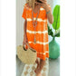-50% Aujourd’hui 👗✨ Robe Femme Tie-Dye à Col V