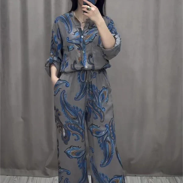 💃Ensemble chemise et pantalon deux pièces pour femmes