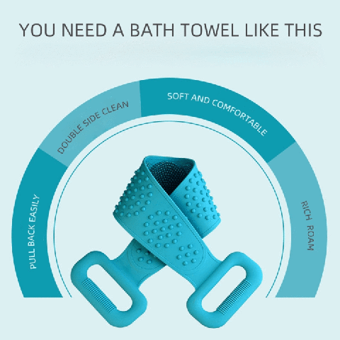 🚿 Brosse de douche en silicone ultra-douce – Nettoyage profond, massage apaisant & doux pour la peau – Parfaite pour une routine bien-être quotidienne ✨