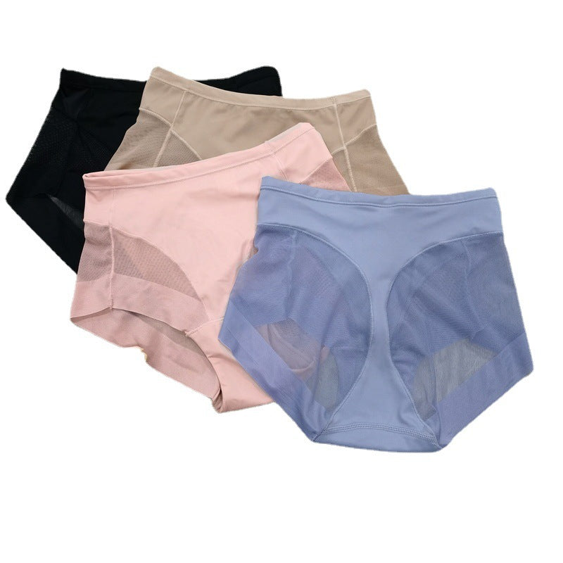 Acheter 1 obtenir 1 gratuit - Culotte taille haute en soie glacée