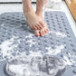Tapis de massage antidérapant pour salle de bain avec ventouses et trous de drainage