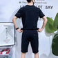 🔥 VENTE DU DERNIER JOUR - 49% DE RÉDUCTION 🔥 Ensemble 2 pièces Top et short à manches courtes pour hommes