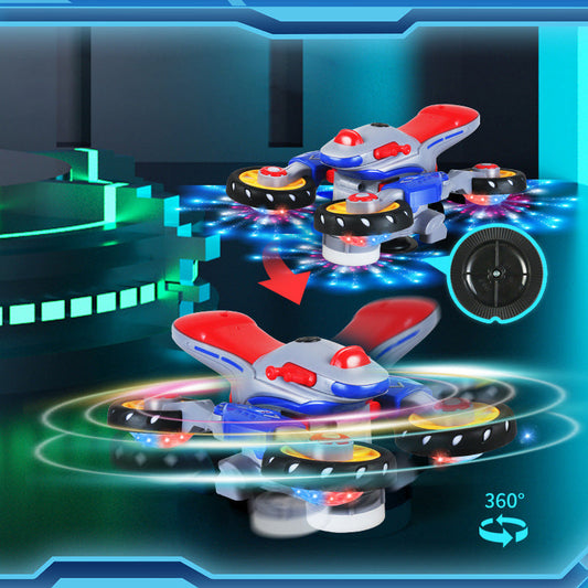 🎁【Meilleur cadeau pour enfant】💥 Nouvelle moto électrique transformable avec lumière et musique