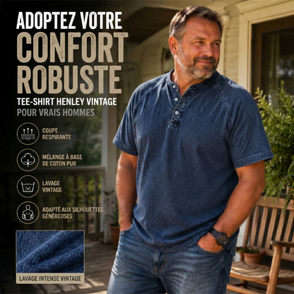 ⭐ Plus de 5.000 avis positifs !💎Chemise décontractée à manches courtes et col mao pour homme