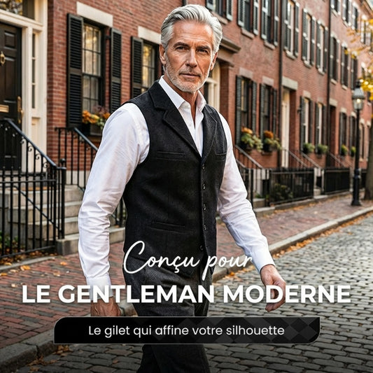 🔥Offre à durée limitée-Gilet business décontracté slim fit pour homme