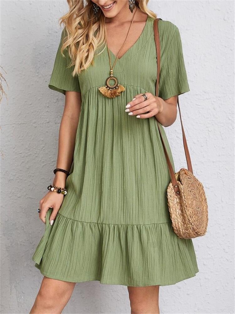 👚💃Tie Waist Dress Casual Style - ✨Buy 2, Get Free !