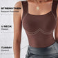 🏆 Dernier jour, 60 % de réduction ! 💐 Débardeurs thermiques à encolure en U pour femmes avec soutien-gorge intégr