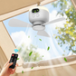 🏭 Direct usine 🚀 Livraison à domicile💨Ventilateur de plafond portable 2-en-1 (avec éclairage LED)