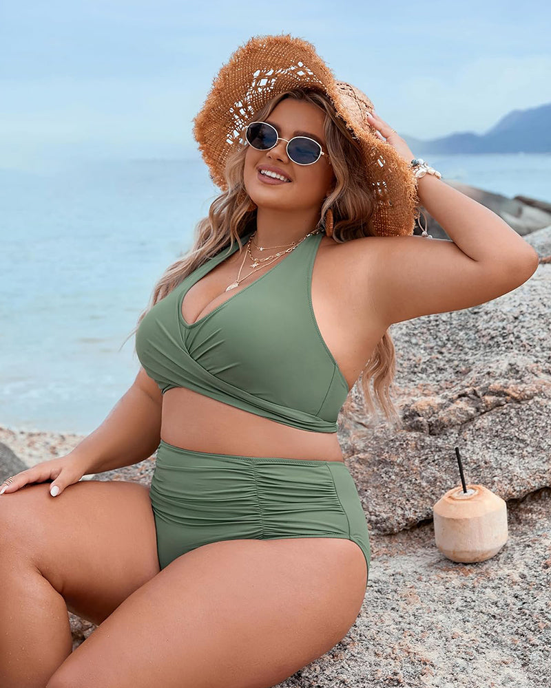 🩱Soldes d'été 49% DE RÉDUCTION👙 Maillots de bain avec contrôle du ventre Maillots de bain taille haute modestes