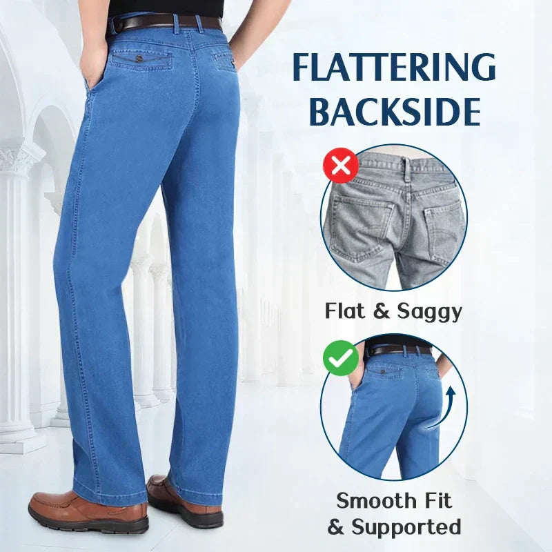 🔥 Hot Sales - 62% OFF🔥 Jeans taille haute à coupe droite pour hommes
