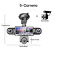 📢📢50% DE RÉDUCTION !! ⏰Caméra Embarquée HD 1080p Multi-Objectifs – 5 Angles, Vision Nocturne, Détection Collision, Surveillance Stationnement 24h/24 🚗