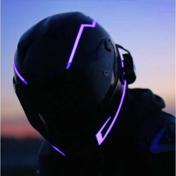 Bande Lumineuse LED pour Casque de Moto