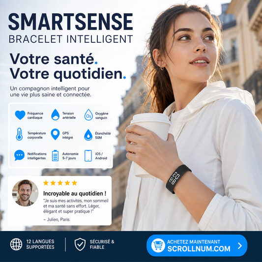 🎉 Promotion 2026 — Plus de 28 000 vendus ! 💞 Montre Connectée Vibration Silencieuse SmartSense