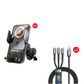 ✨Support de téléphone de voiture intelligent 2 en 1 avec fonction pivotante et chargeur sans fil