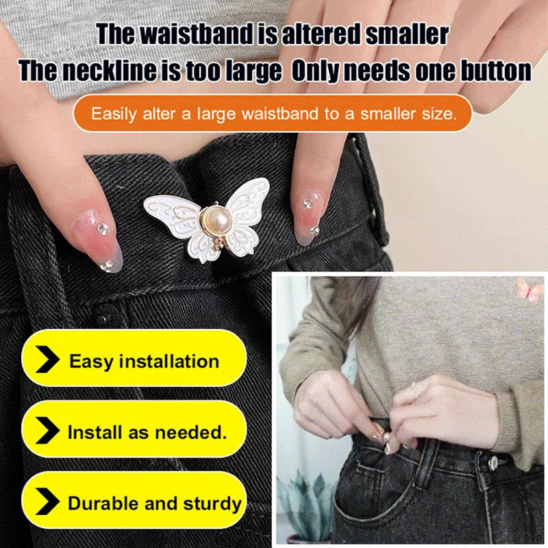 Boucle de réglage de taille papillon amovible (1 acheté, 4 offerts)