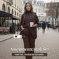 🎁 Soldes d'hiver 50 % de réduction 💝 Ensemble 2 pièces pour femme – Pull asymétrique + pantalon large