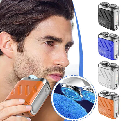 🔥2025 Nouveau design 50% de réduction🔥Rasoir électrique rotatif portable avec deux anneaux