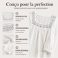 Blouse pour femme à col carré en dentelle et crochet