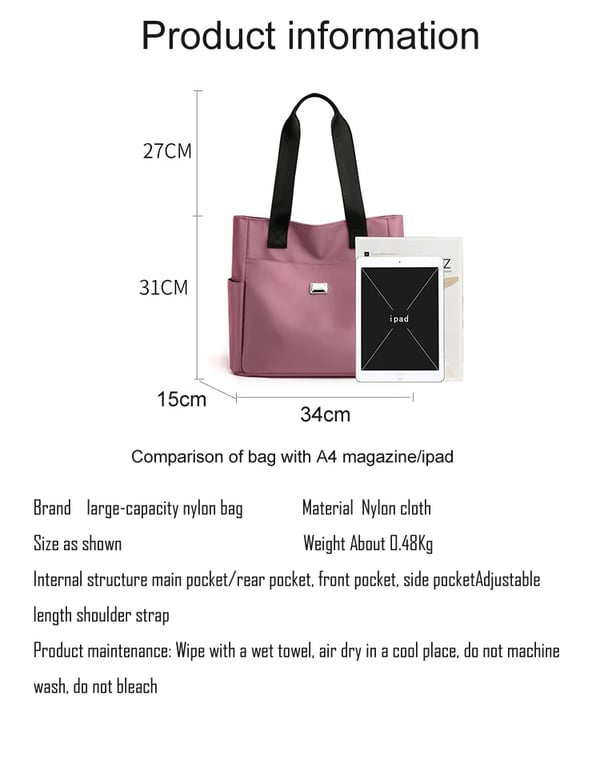 ⏰Vente chaude-50% de réduction🔥👜Sac à bandoulière en nylon multi-poches imperméable de grande capacité