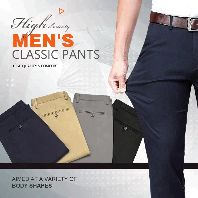 Pantalons classiques à taille haute pour homme - ACHETEZ-EN 2, LA LIVRAISON EST GRATUITE