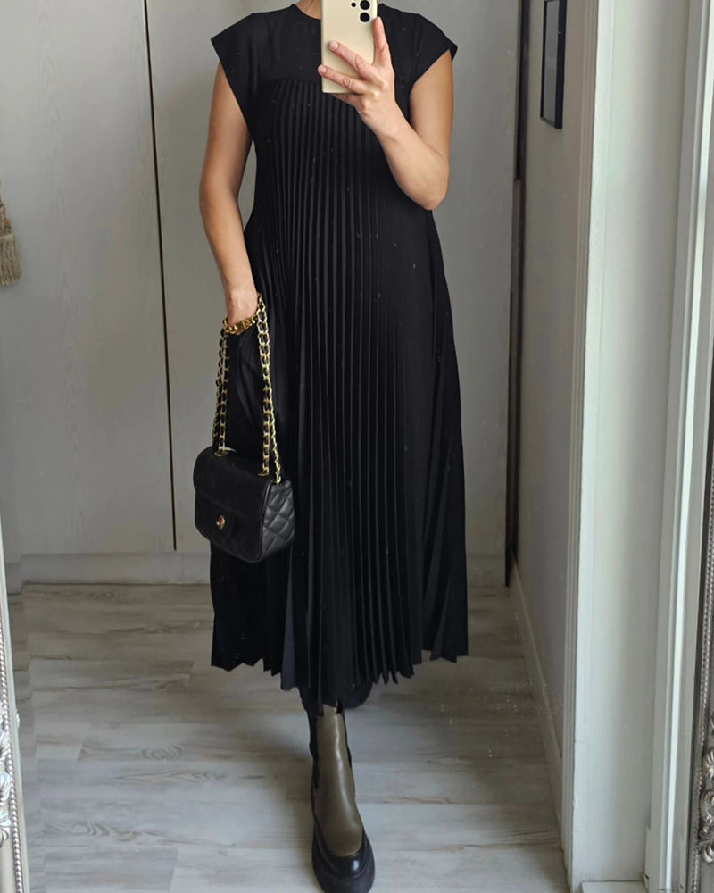 💝 Robe sans manches élégante et unie ✨