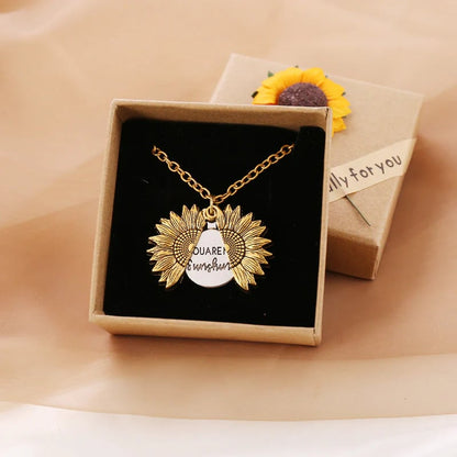 📿Collier Girasol "You Are My Sunshine" avec pochette de rangement