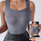 🏆 Dernier jour, 60 % de réduction ! 💐 Débardeurs thermiques à encolure en U pour femmes avec soutien-gorge intégr
