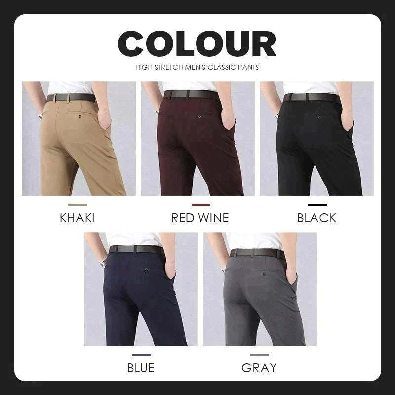 Pantalons classiques à taille haute pour homme - ACHETEZ-EN 2, LA LIVRAISON EST GRATUITE