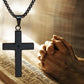 Collier Croix avec la Prière du Seigneur
