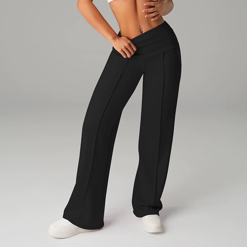 💃 Élégance Quotidienne - Pantalon Droit Femme Tissu Souple - Coupe Ample & Confort Parfait【Offre Spéciale】