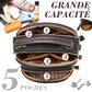 💝compartiment classique multifonctionnel bandoulière large réglable sac en cuir PU✨