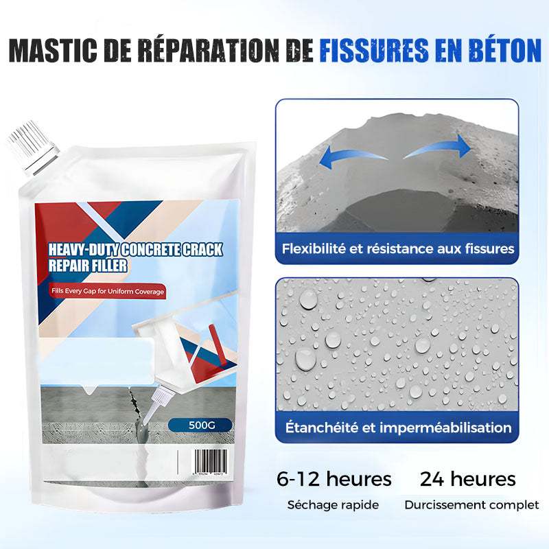 📢🆘✨Achetez 3 obtenez 2 gratuits🔥 Adhésif de Réparation pour Fissures en Béton Haute Résistance