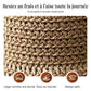 👒✨50 % de réduction🔥Chapeau de soleil élégant en paille tressée avec un nœud