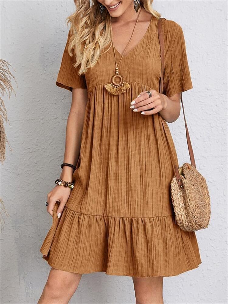 👚💃Tie Waist Dress Casual Style - ✨Buy 2, Get Free !