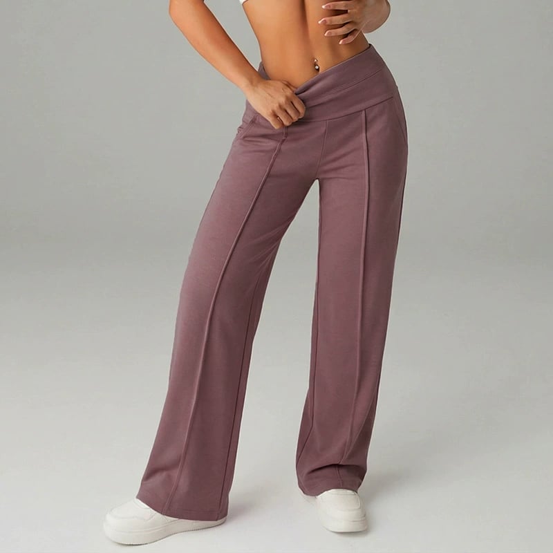 💃 Élégance Quotidienne - Pantalon Droit Femme Tissu Souple - Coupe Ample & Confort Parfait【Offre Spéciale】