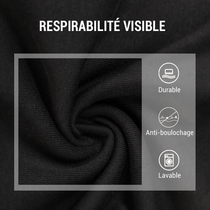 👕42% DE RÉDUCTION ! ✨ T-shirt Homme à Col Montant - Coupe Adjustable et Tissu Respirant, Idéal pour Sport ou Quotidien 🏃‍♂️