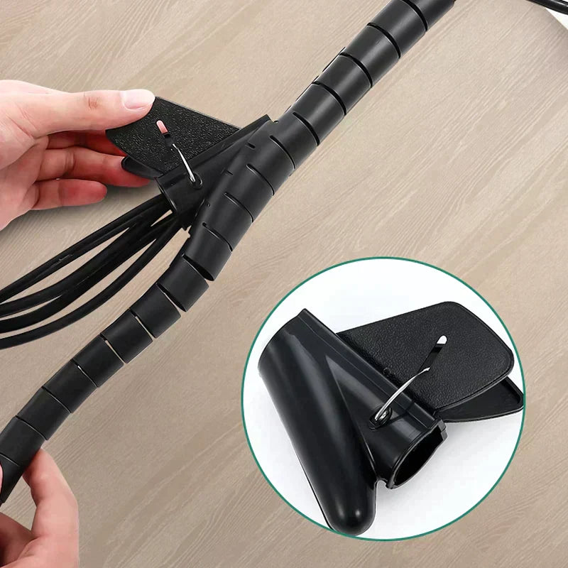 🔥 1 acheté = 1 OFFERT 🎁 Serre-câbles anti-morsure pour l'organisation | Gaine de protection pour câbles et fils 🛡️
